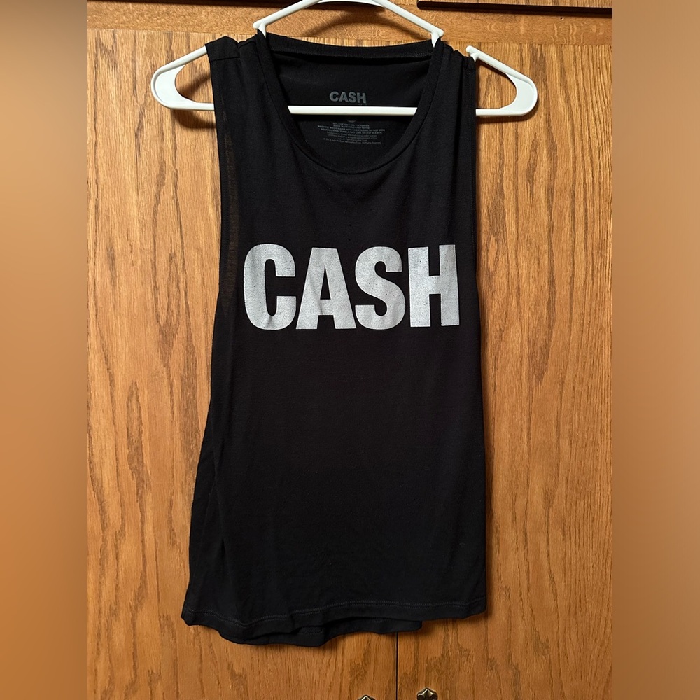 “CASH” Johnny Cash Tank Top Muscle Tee